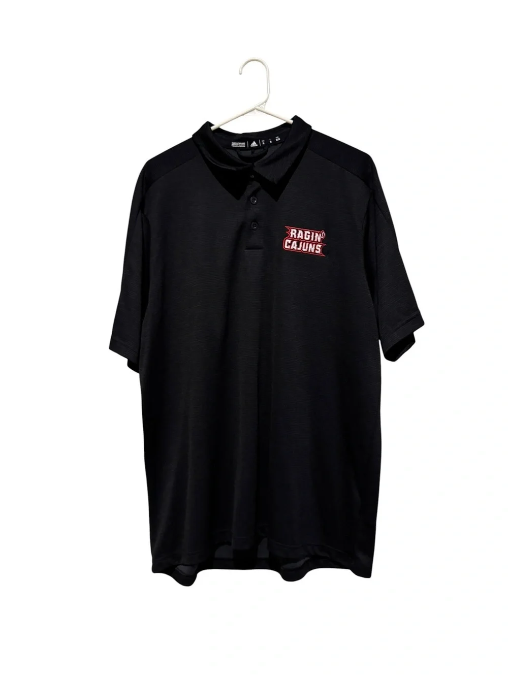adidas Black Ragin' Cajuns Polo Shirt